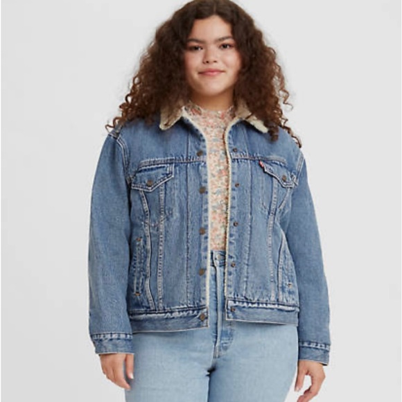 Levi Jean Sherpa jacket - Picture 1 of 4